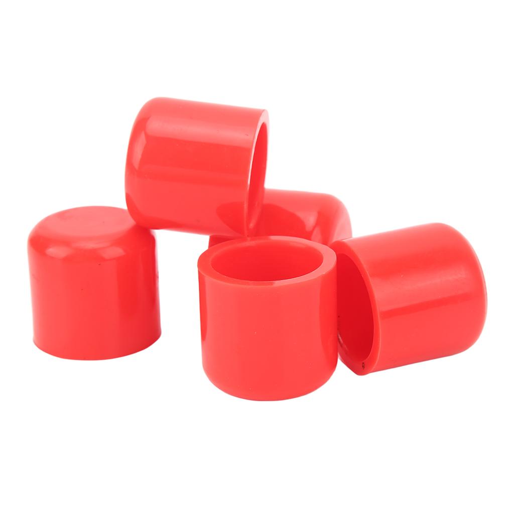5pcs Silicone Blanking Cap 30mm Flexible Wear Resistant Universal Intake Vacuum Hose Plug Red