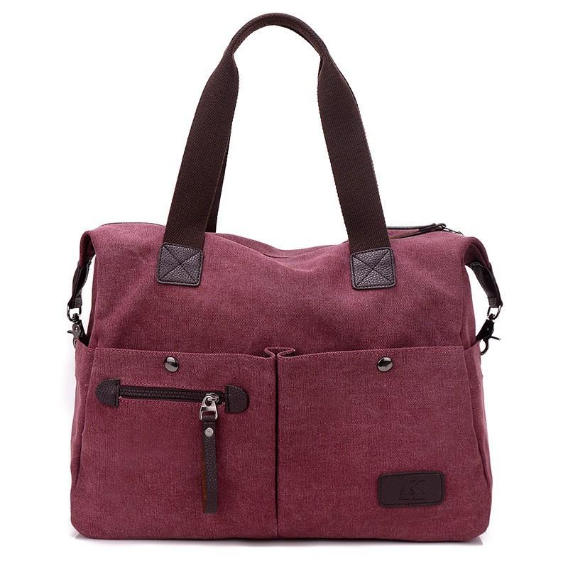 

Korean Canvas Women s Bag Portable Casual One-shoulder Fashionable Cross-body Preppy Style Retro Trend