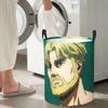 Attack On Titan Zeke Yeager Foldable Laundry Baskets Dirty Clothes Sundries Storage Basket Large Waterproof Hamper