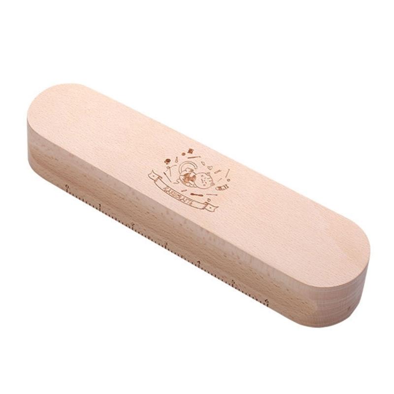 Multipurpose Wood Tailors Clapper with 6Inch Scale, Steaming Iron Quilting Clapper for Flattening Fabric Quilting