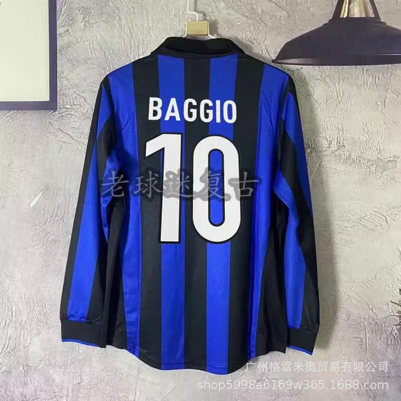 09-10 Inter Retro Jersey Ronaldo Inter Milan 2001/02 Jersey Football Jersey