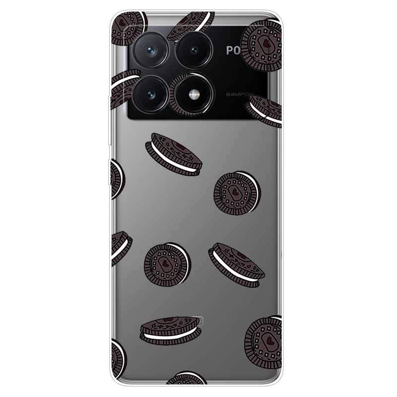For Xiaomi Poco X6 Pro Case Transparent Cute Soft Silicone TPU Coque for Poco X6 / X6 Pro 5G Phone Cover X 6 X6Pro Clear Shells