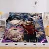 Anime Flannel Blanket Sofa B-Blue Lock Microfiber Bedding King Size Warm Winter Bed Fleece Camping Nap Fluffy Soft Blankets