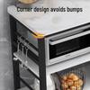 201 Stainless Steel Kitchen Storage Rack with Workstation