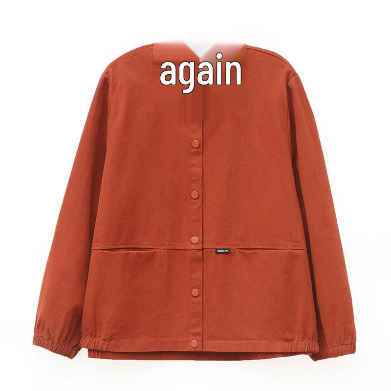 Petite Women's Pure Cotton Short Jacket - High-End Spring & Fall 2024 Fashion for Middle-Aged Mothers.