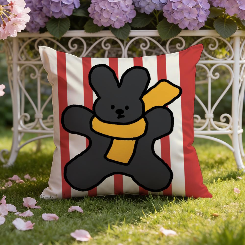 Happy D-Dog Cushion Cover Home & Car Dual-Scene Pillow Cover: Reversible for Premium Comfort