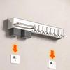 Nerezový držák na nože Stojan na kuchyňské nože Bez vrtání Multifunkční Stojan na kuchyňské nože a hůlky Nástěnný držák na nože