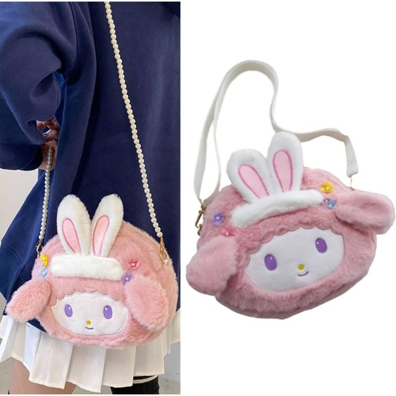 Meleedy Cute Rabbit Plush Toy Backpack