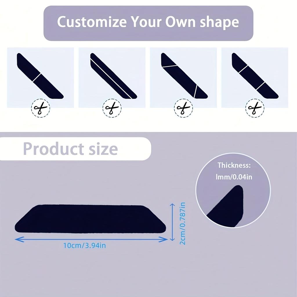 4pcs Carpet Anti-slip Stickers Can Be Washed and Reused,Fixed Carpet Tape Bath Mat Curl Prevention Patch Rug Bathroom Tool.