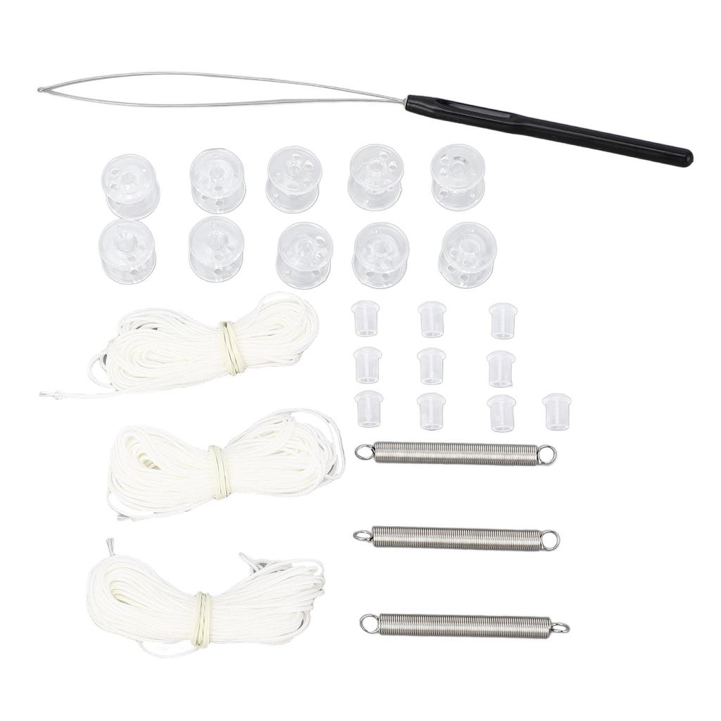 RV Shade Repair Kit Efficient Use Sturdy Window Shade Restringing Kit for RV Trailer Day Night Pleated Shade