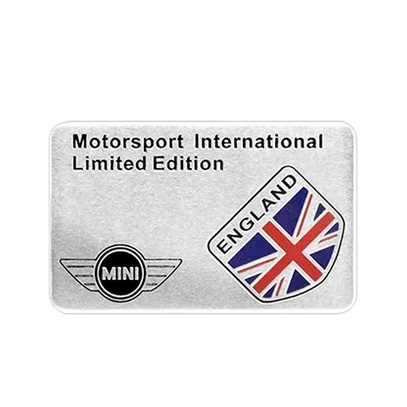 

1Pcs 3D MINI Car Aluminum Sticker Emblem Badge Decals For BMW MINI WORKS One Cooper JCW R60 R59 R58 R57 R56 R55 R53 R52 F55 F56