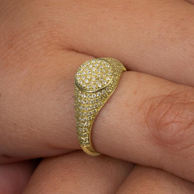

High Quality Moissanite Rings 14K Gold - Vintage White Moissanite Set for Man and Woman Party Jewelry Anniversary Gift 6