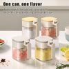 Sealed Glass Seasoning Jar Moisture-Proof Leak-Proof Sugar And Salt Container With Dustproof Spice Jars Bottle Kitchen