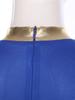 Womens Metallic Patchwork Worship Praise Dress Long Sleeve Irregular Hem Tunic Liturgical Lyrical Dance Costume