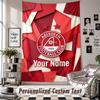 Custom Tapestry Wall Hanging, Aberdeen FC Personalized Name Text Home Wall Decor