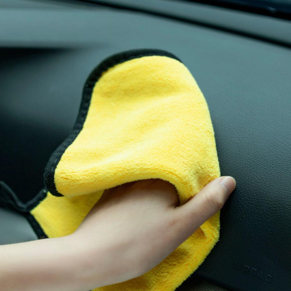 High Density Coral Fleece Car Wash Towel Double Sided Absorbent Drying Cloth Car Cleaning Microfiber Towel