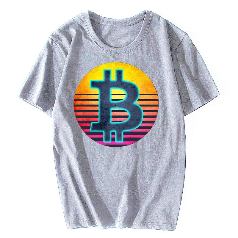Bitcoin T-Shirt Kryptowährung Krypto Miner Bitcoin BTC Krypto Design T-Shirt Herren Bitcoin Münze T-Shirt Streetwear Harajuku T-Shirts