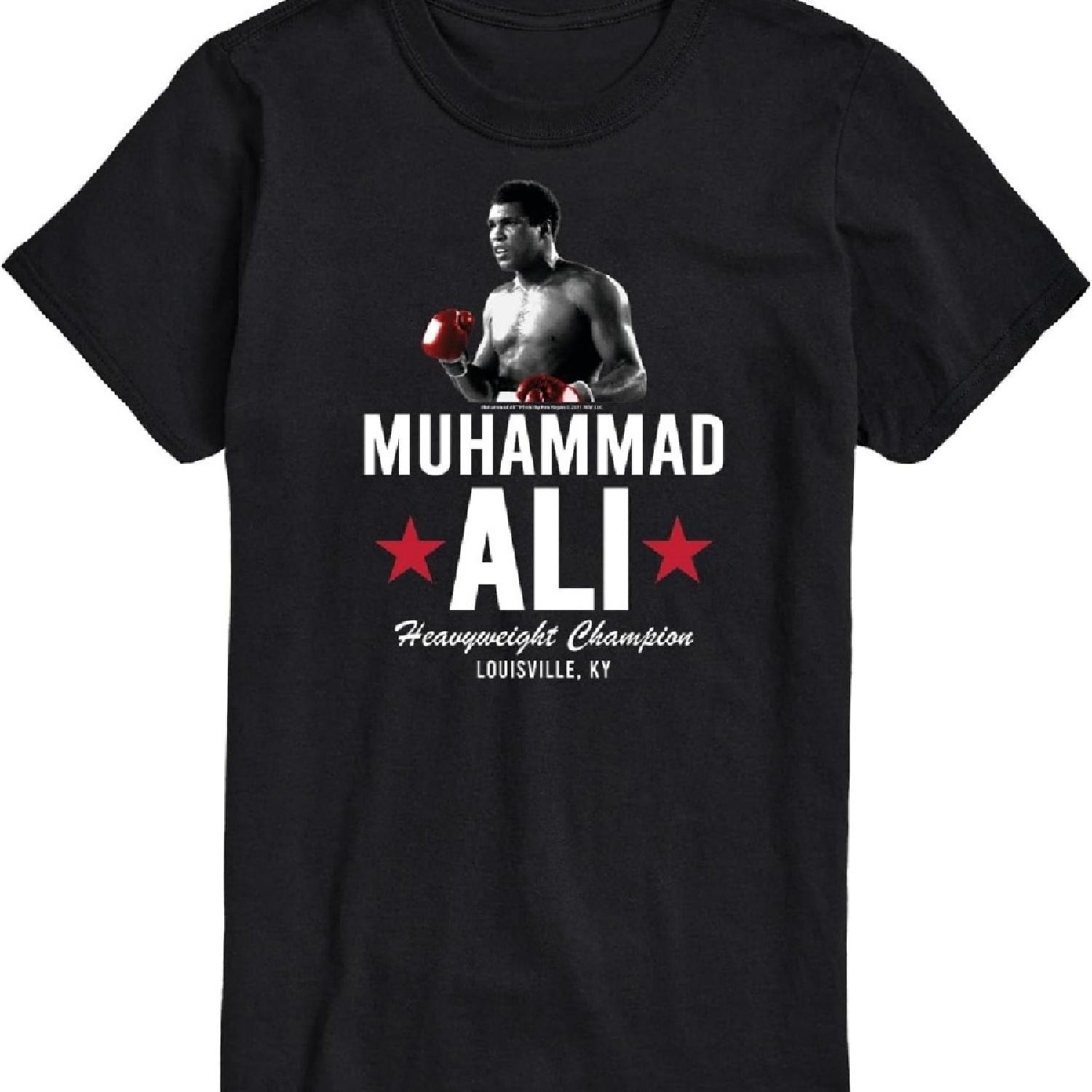 

HYBRID APPAREL - Мухаммед Али - Легенда бокса - Чемпион в тяжелом весе, Кентукки - Мужская футболка с коротким рукавом и графическим принтом XXXXXL чёрный