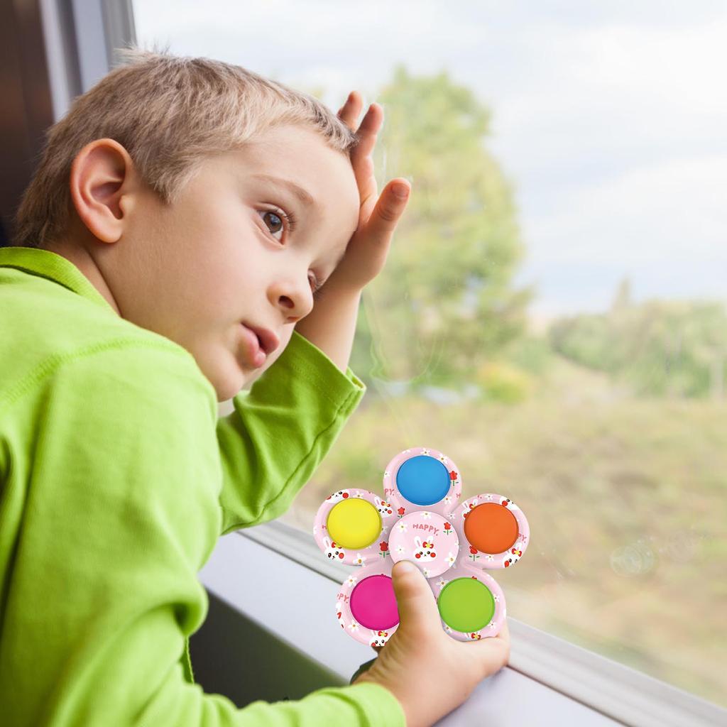 Easter Tabletop Round Bubble Music Silicone Decompression Toy