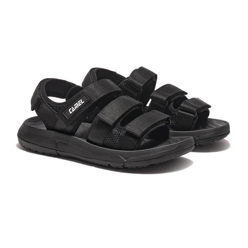 CAMEL Men's Velcro Colorblock Sport Beach Sandals
