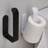 Wall Mounted Tissue Organizing Shelf Self-Adhesive Kitchen Storage Rack Toilet Paper Holder