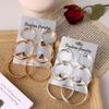 Unisex Alloy Hoop Earrings Set: Shrimp Design In European & American Style