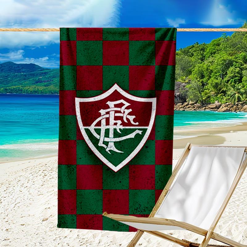 Flumi-nense Crest Wings Printed Beach Towel, Super Soft Microfiber, Perfect Gift Birthday, for Pool, Beach, Travel, for family and friends