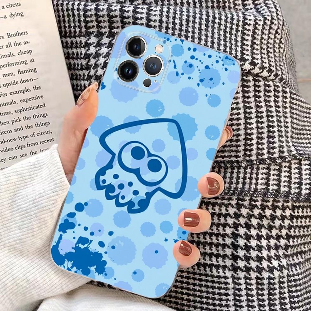 J-jogo GAME S-SplatoonS Phone Case For iPhone 15 14 11 12 13 Mini Pro XS Max Cover 6 7 8 Plus X XR SE 2020 Funda Shell