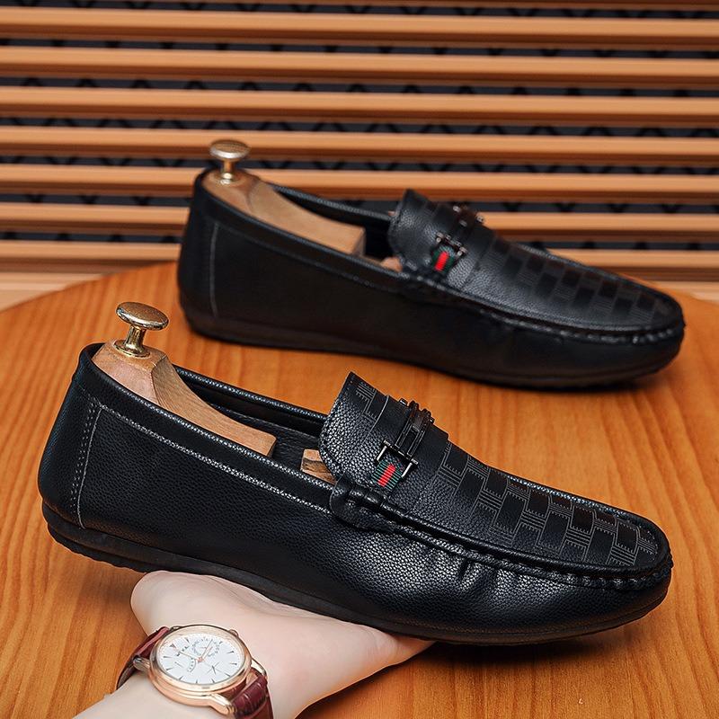 

Мужская обувь лето новая мужская обувь Doudou универсальная повседневная деловая мужская обувь на одной педали кожаная обувь мужская 44