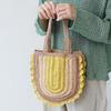 Raw wool knitting kit ruffle bag #16-5 3-color