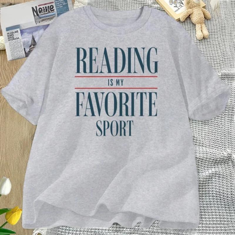 Retro Fashion Letter Printed Tshirt  Artistic Style Short Sleeved Round Neck  Versatile Daily Street Womens Tshirt