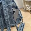 Denim Rucksack Reise Leichter Rucksack Multifunktionale Brusttasche