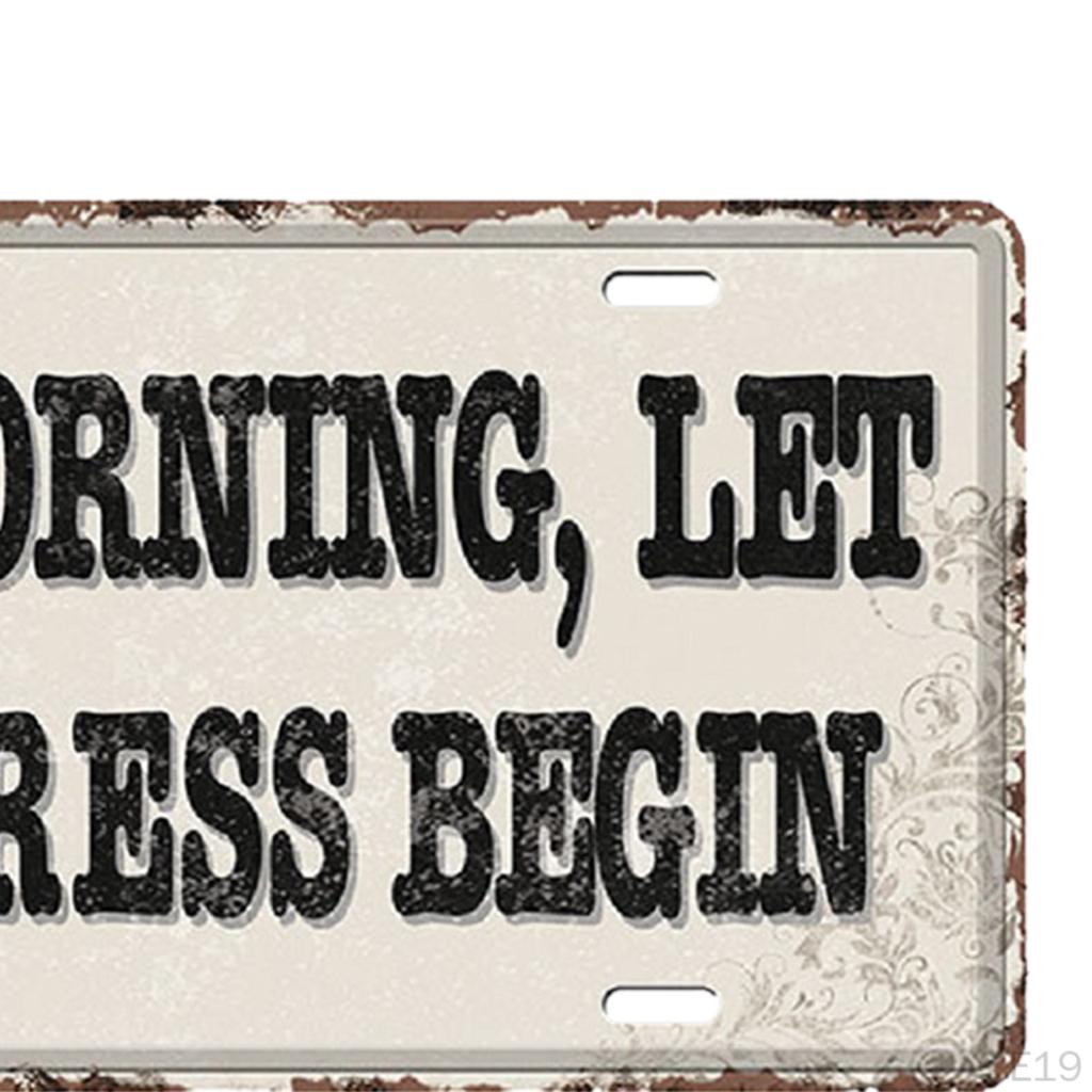 15 x 30cm Shabby Chic Metal Wall Sign Plaque Art Poster Restaurant Tavern Cafe Bar Pub Tin