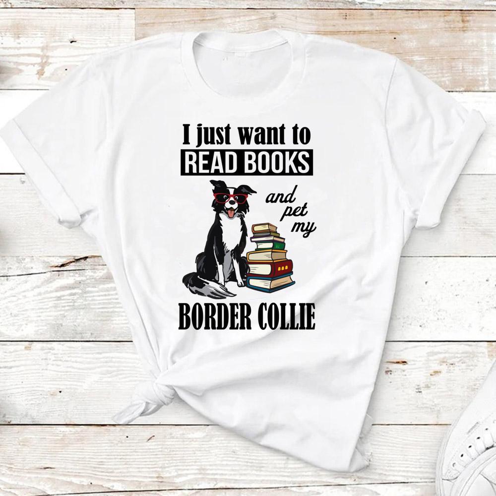 

Border Collie Tee Women summer designer graphic tshirts feUnisex designer 2000s clothes 3XL