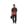 Jordan FW24 Serie Jumpman Degradado Cómoda Suave Camiseta de Manga Corta Hombre Tops Rojo Negro HJ2317045