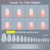 Short Matte False Nails Full Cover Coffin Square Almond Press On False Nails Soft Gel Nail Tips, Manicure Extension Tools 150Pcs