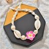 Fashion Shell Anklet Bracelets Beaded Foot Chain Boho Sea Beach Flower Foot Ankle Bracelet for Women and Teen Girls