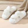 Mao Mao slippers women's autumn and winter outer wear home non-slip plush crossed cotton slippers