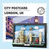 564PCS City Postcard London UK Building Blocks Home Decoration Building Blocks Children's Assembly Fun Toys Adult Gifts 4926