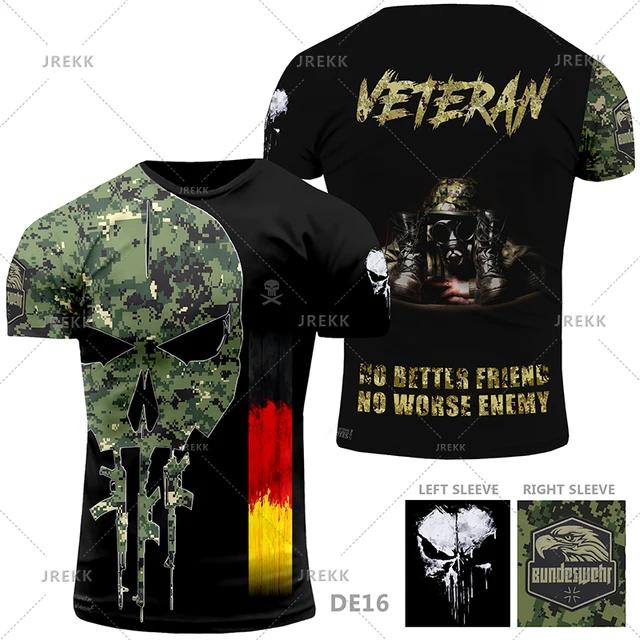 T Veteran Usa Us Army Shirt For Men Clothing Combat Military Camouflage Tshirt 3d Skull Printed Short Sleeve Olive Beige Tshirt