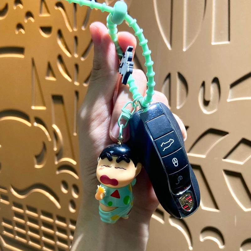 Crayon Shin-chan Cute Butt Keychain Pendant - Fun Gift and Car Ornament