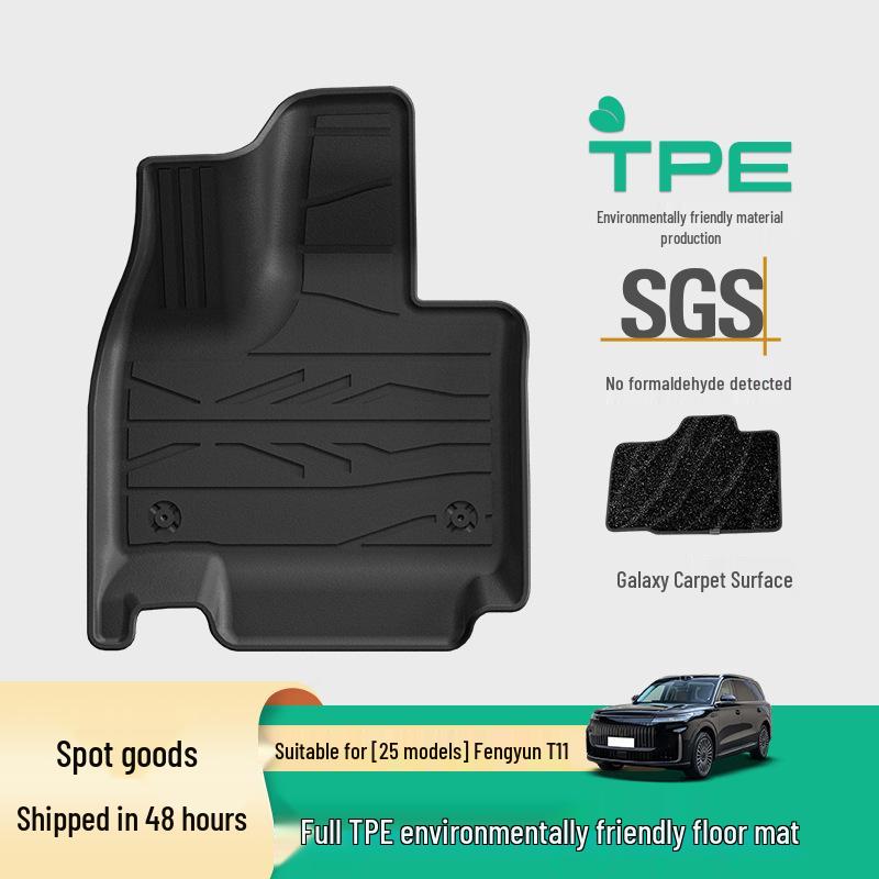Chery Fengyun T11 TPE Car Floor, Trunk, and Seat Back Mats - Dirt-Resistant