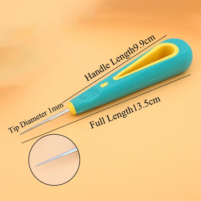 DIY Candle Making Punch Tool Round Hole Cone Crochet Hand Drill for Silicon Mold Practical Gadget Punching Candle Auxiliary Tool