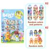 3 Stile Bluey und Bingo Anime Figur Skateboarden Roller Skatepark Modell Kinder Finger Skateboard Spielzeug