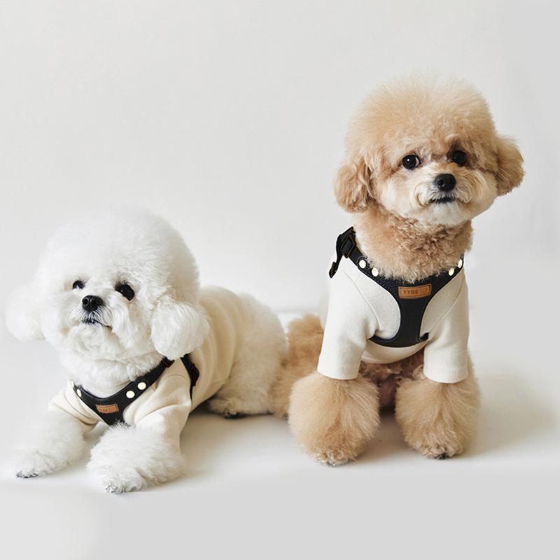 PU Leather Dog Harness and Leash Set Pet Harness for Small Dogs Teddy Bichon Comfortable Dog Harness Vest Leash Pet Supplies