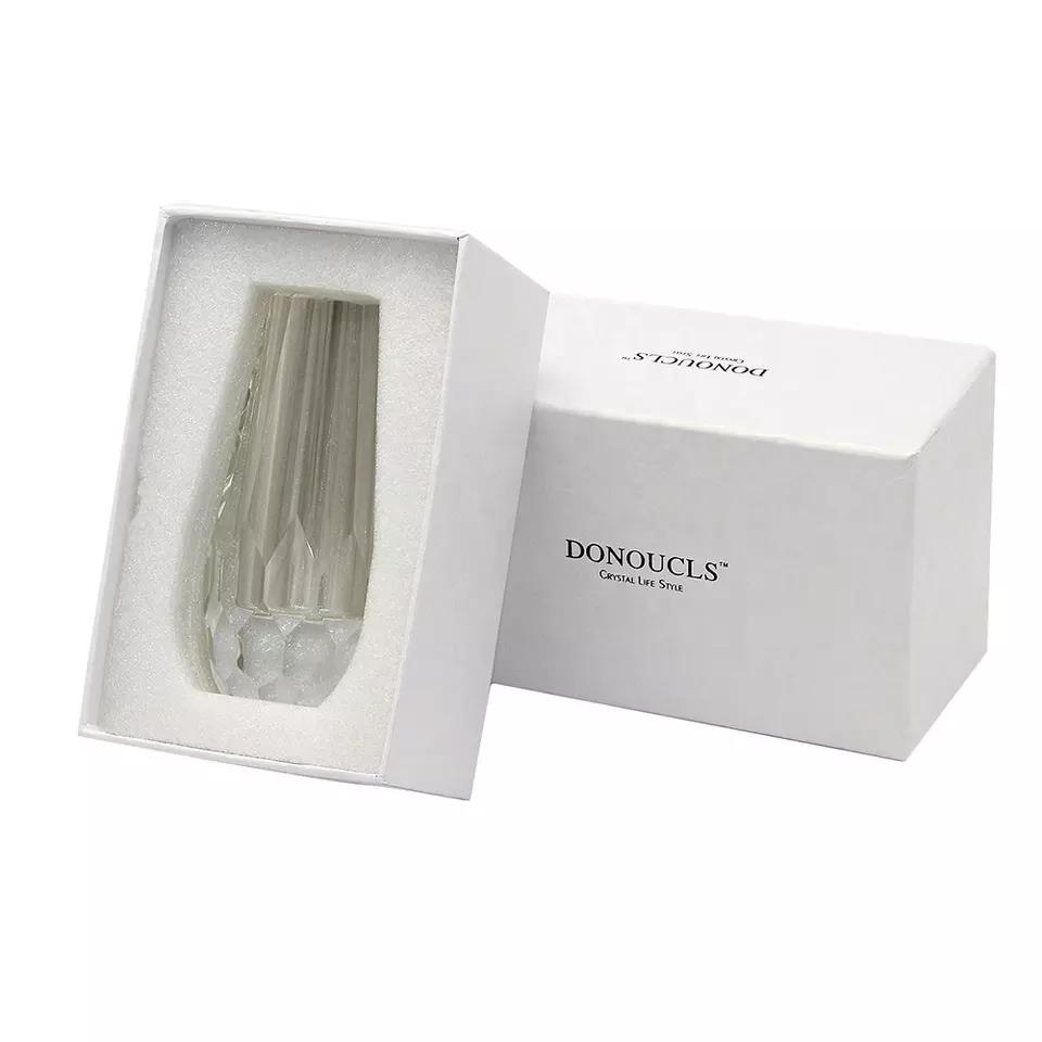 New Product Explosion Handmade Faceted Crystal Flower Vases Luxury Tabletop At Factory Price