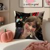 Mellow Indie American Singer CClairo Cushion Cover Pillowcase Short Plush Invisible zipper Room Sofa Cushion Cover
