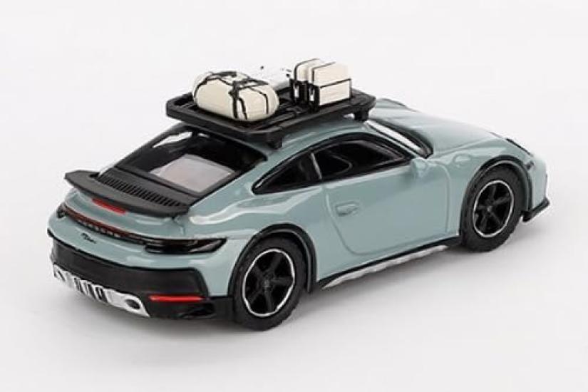 MINI GT Scale Porsche 911 Dakar Shade Green Metallic Finished Product 1/64 (Right-Hand Drive)
