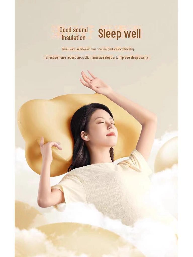 Remax Bluetooth 5.4 Soft In-Ear Sleep Earphones - Compact Wireless TWS Earbuds