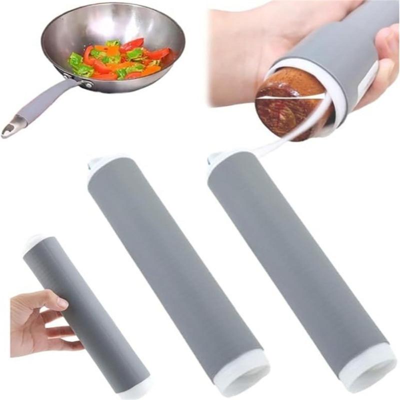 3Pcs Antiscalding Pots Handle Heat Resistance Cover Silicones Pans Handle Sleeve Kitchen Pots Pans Handle Cookware Part